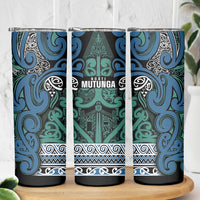 Aotearoa Iwi Ngati Mutunga Skinny Tumbler Maori Wharenui House Tribal Pattern LT9 - Polynesian Pride