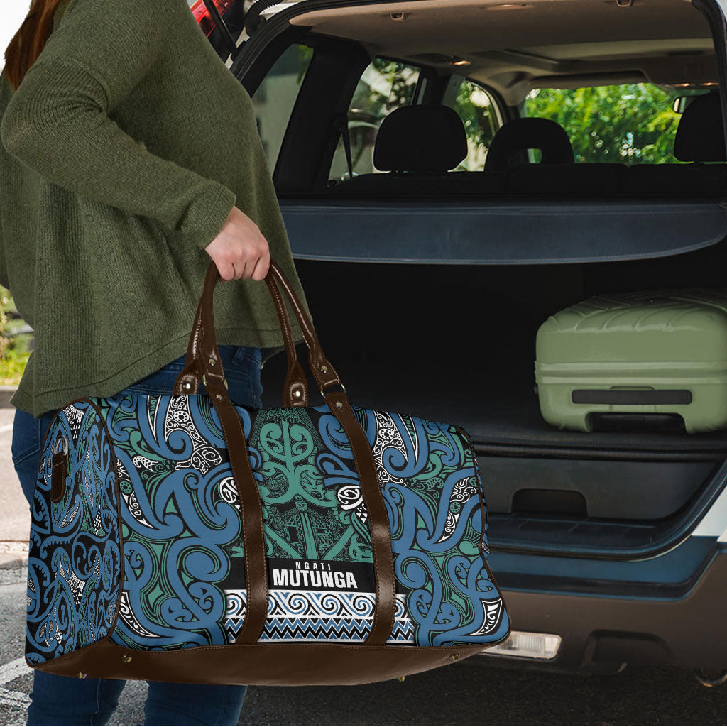 Aotearoa Iwi Ngati Mutunga Travel Bag Maori Wharenui House Tribal Pattern LT9 - Polynesian Pride