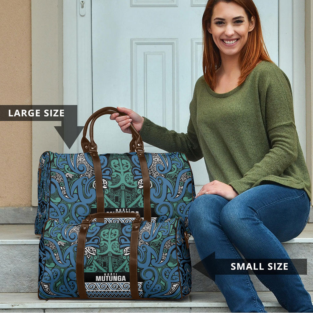 Aotearoa Iwi Ngati Mutunga Travel Bag Maori Wharenui House Tribal Pattern LT9 - Polynesian Pride