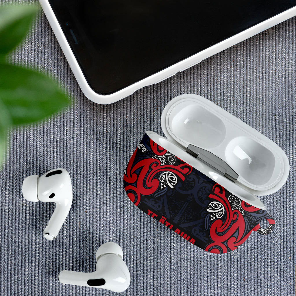 Aotearoa Iwi Te ati Awa AirPods Case Maori Wharenui House Tribal Pattern LT9 - Polynesian Pride