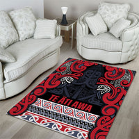 Aotearoa Iwi Te ati Awa Area Rug Maori Wharenui House Tribal Pattern LT9 - Polynesian Pride
