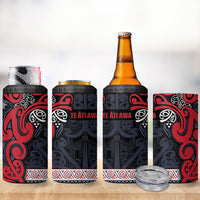 Aotearoa Iwi Te ati Awa 4 in 1 Can Cooler Tumbler Maori Wharenui House Tribal Pattern LT9 - Polynesian Pride