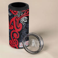 Aotearoa Iwi Te ati Awa 4 in 1 Can Cooler Tumbler Maori Wharenui House Tribal Pattern LT9 - Polynesian Pride
