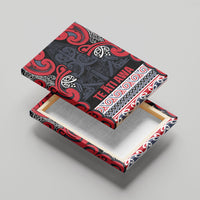 Aotearoa Iwi Te ati Awa Canvas Wall Art Maori Wharenui House Tribal Pattern LT9 - Polynesian Pride