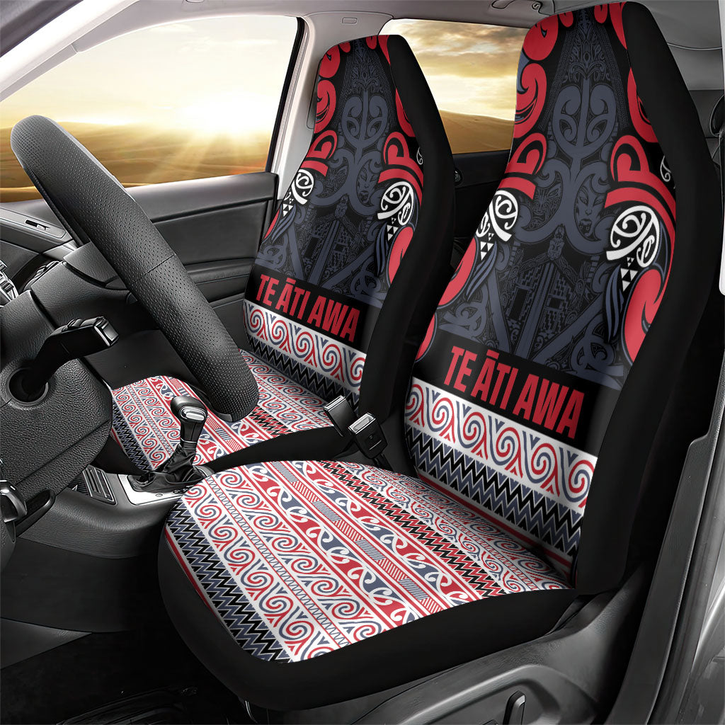 Aotearoa Iwi Te ati Awa Car Seat Cover Maori Wharenui House Tribal Pattern LT9 - Polynesian Pride