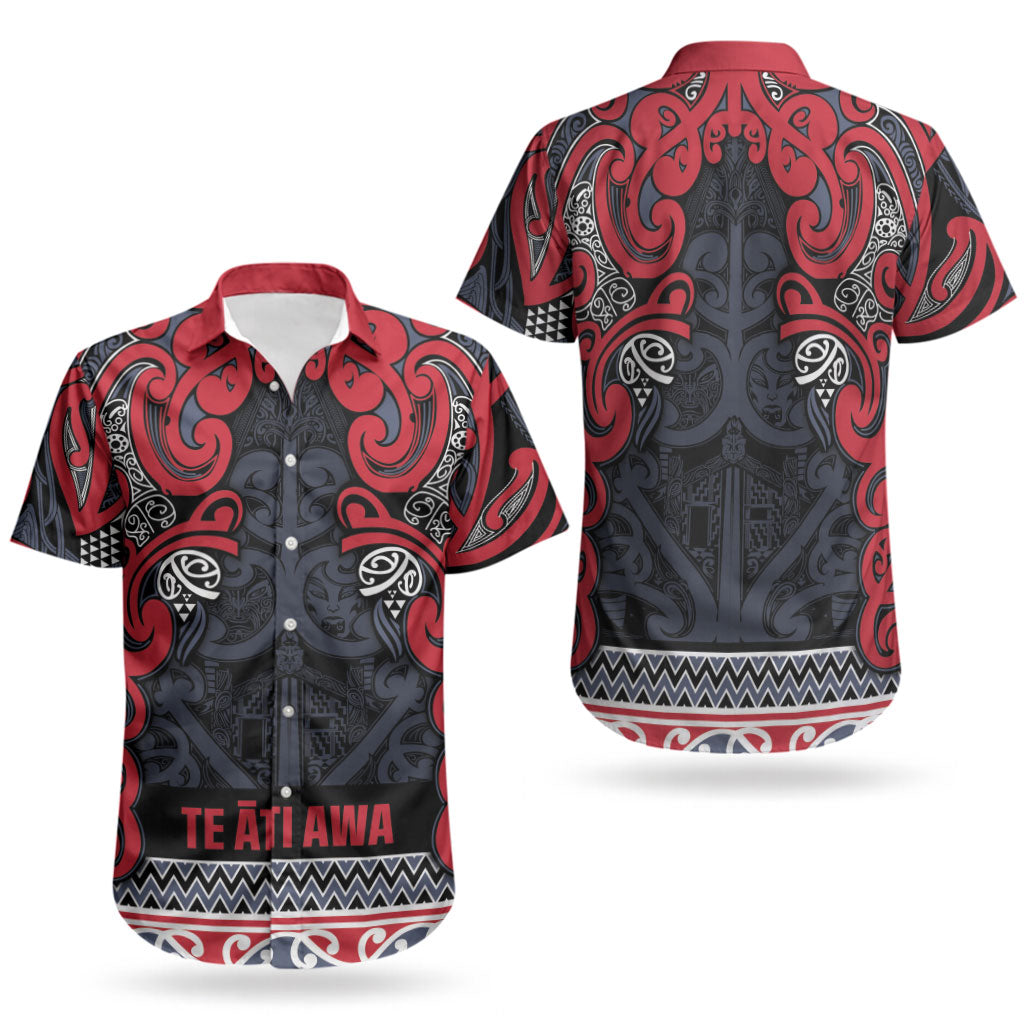 Aotearoa Iwi Te ati Awa Couples Matching Tank Maxi Dress and Hawaiian Shirt Maori Wharenui House Tribal Pattern LT9 - Polynesian Pride