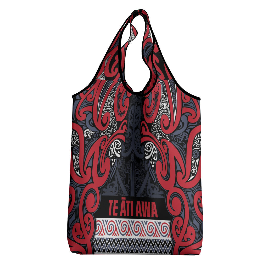 Aotearoa Iwi Te ati Awa Grocery Bag Maori Wharenui House Tribal Pattern LT9 - Polynesian Pride