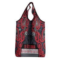 Aotearoa Iwi Te ati Awa Grocery Bag Maori Wharenui House Tribal Pattern LT9 - Polynesian Pride