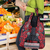 Aotearoa Iwi Te ati Awa Grocery Bag Maori Wharenui House Tribal Pattern LT9 - Polynesian Pride