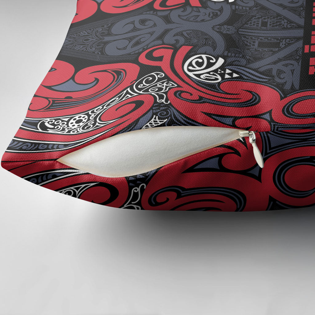 Aotearoa Iwi Te ati Awa Pillow Cover Maori Wharenui House Tribal Pattern LT9 - Polynesian Pride