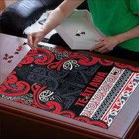 Aotearoa Iwi Te ati Awa Puzzle Maori Wharenui House Tribal Pattern LT9 - Polynesian Pride