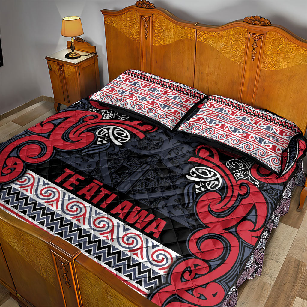 Aotearoa Iwi Te ati Awa Quilt Bed Set Maori Wharenui House Tribal Pattern LT9 - Polynesian Pride
