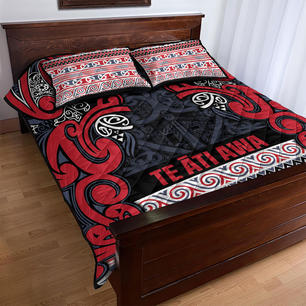 Aotearoa Iwi Te ati Awa Quilt Bed Set Maori Wharenui House Tribal Pattern LT9 - Polynesian Pride