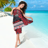 Aotearoa Iwi Te ati Awa Sarong Maori Wharenui House Tribal Pattern LT9 - Polynesian Pride