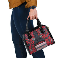 Aotearoa Iwi Te ati Awa Shoulder Handbag Maori Wharenui House Tribal Pattern LT9 - Polynesian Pride