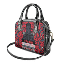 Aotearoa Iwi Te ati Awa Shoulder Handbag Maori Wharenui House Tribal Pattern LT9 - Polynesian Pride
