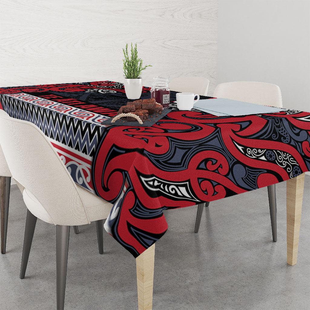 Aotearoa Iwi Te ati Awa Tablecloth Maori Wharenui House Tribal Pattern LT9 - Polynesian Pride