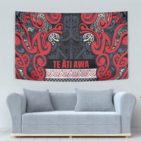 Aotearoa Iwi Te ati Awa Tapestry Maori Wharenui House Tribal Pattern LT9 - Polynesian Pride