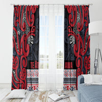Aotearoa Iwi Te ati Awa Window Curtain Maori Wharenui House Tribal Pattern LT9 - Polynesian Pride