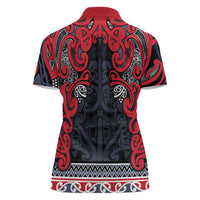 Aotearoa Iwi Te ati Awa Women Polo Shirt Maori Wharenui House Tribal Pattern LT9 - Polynesian Pride