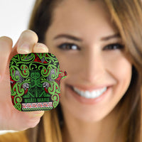 Aotearoa Iwi Ngati Maru Hauraki AirPods Case Maori Wharenui House Tribal Pattern LT9 - Polynesian Pride