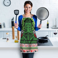 Aotearoa Iwi Ngati Maru Hauraki Apron Maori Wharenui House Tribal Pattern LT9 - Polynesian Pride
