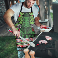 Aotearoa Iwi Ngati Maru Hauraki Apron Maori Wharenui House Tribal Pattern LT9 - Polynesian Pride
