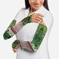 Aotearoa Iwi Ngati Maru Hauraki Arm Sleeves Maori Wharenui House Tribal Pattern LT9 - Polynesian Pride