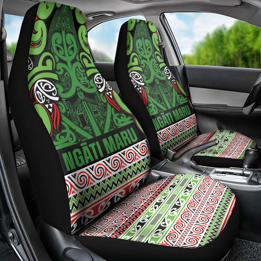 Aotearoa Iwi Ngati Maru Hauraki Car Seat Cover Maori Wharenui House Tribal Pattern LT9 - Polynesian Pride