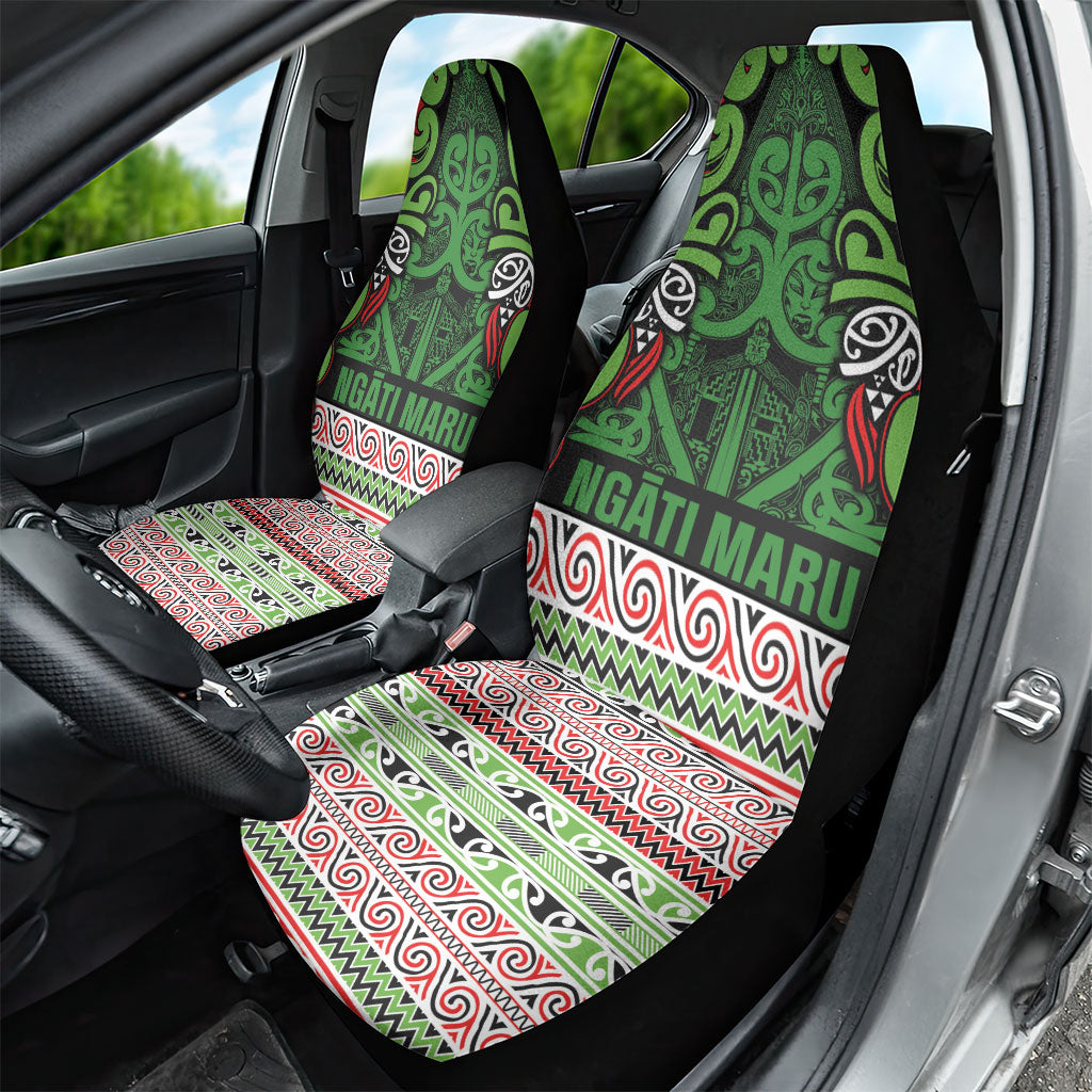Aotearoa Iwi Ngati Maru Hauraki Car Seat Cover Maori Wharenui House Tribal Pattern LT9 - Polynesian Pride