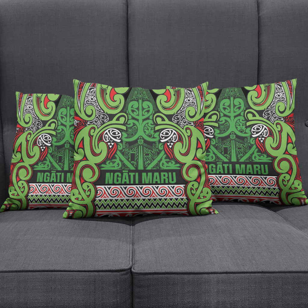 Aotearoa Iwi Ngati Maru Hauraki Pillow Cover Maori Wharenui House Tribal Pattern LT9 - Polynesian Pride