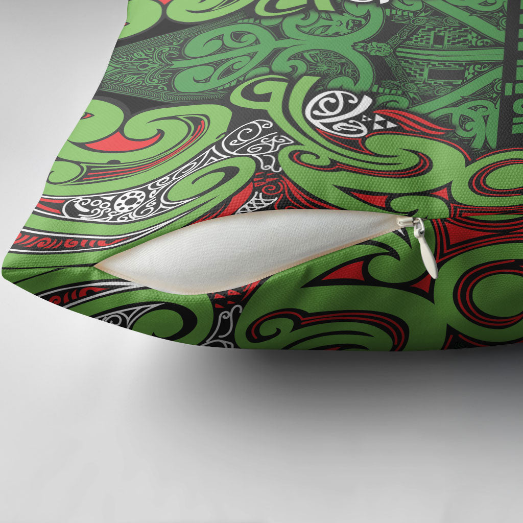 Aotearoa Iwi Ngati Maru Hauraki Pillow Cover Maori Wharenui House Tribal Pattern LT9 - Polynesian Pride