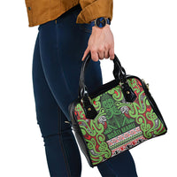 Aotearoa Iwi Ngati Maru Hauraki Shoulder Handbag Maori Wharenui House Tribal Pattern LT9 - Polynesian Pride