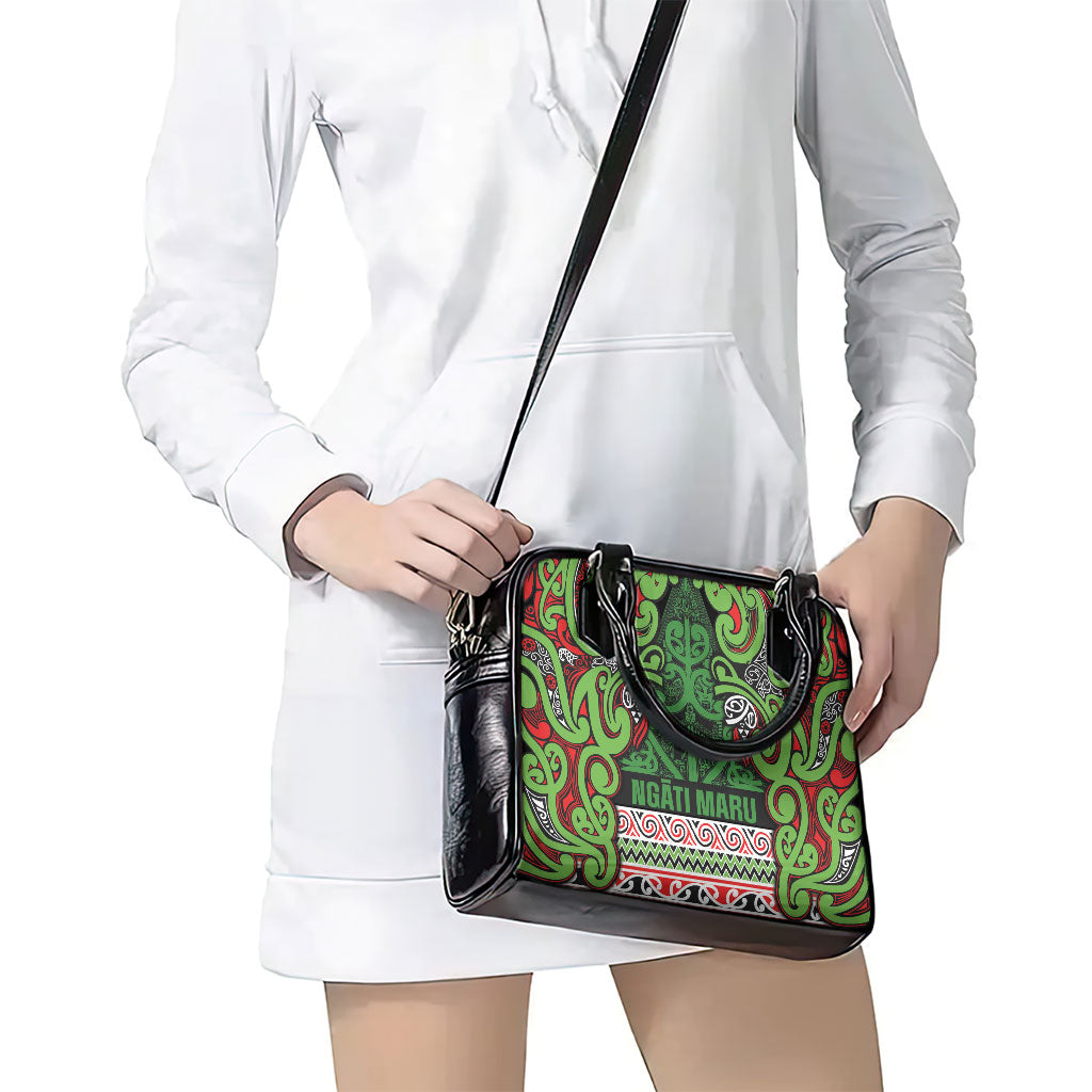 Aotearoa Iwi Ngati Maru Hauraki Shoulder Handbag Maori Wharenui House Tribal Pattern LT9 - Polynesian Pride