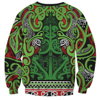 Aotearoa Iwi Ngati Maru Hauraki Sweatshirt Maori Wharenui House Tribal Pattern LT9 - Polynesian Pride