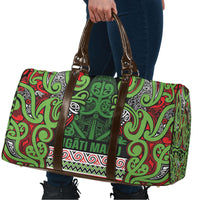 Aotearoa Iwi Ngati Maru Hauraki Travel Bag Maori Wharenui House Tribal Pattern LT9 - Polynesian Pride