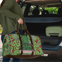 Aotearoa Iwi Ngati Maru Hauraki Travel Bag Maori Wharenui House Tribal Pattern LT9 - Polynesian Pride
