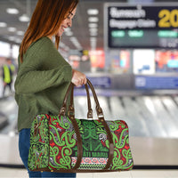 Aotearoa Iwi Ngati Maru Hauraki Travel Bag Maori Wharenui House Tribal Pattern LT9 - Polynesian Pride