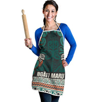 Aotearoa Iwi Ngāti Maru Taranaki Apron Maori Wharenui House Tribal Pattern LT9 - Polynesian Pride