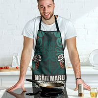 Aotearoa Iwi Ngāti Maru Taranaki Apron Maori Wharenui House Tribal Pattern LT9 - Polynesian Pride
