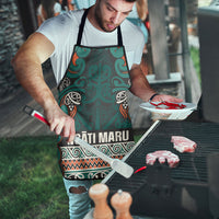 Aotearoa Iwi Ngāti Maru Taranaki Apron Maori Wharenui House Tribal Pattern LT9 - Polynesian Pride