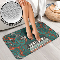 Aotearoa Iwi Ngāti Maru Taranaki Bathroom Set Maori Wharenui House Tribal Pattern LT9 - Polynesian Pride