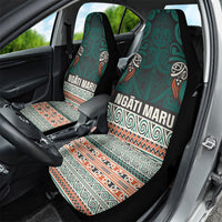 Aotearoa Iwi Ngāti Maru Taranaki Car Seat Cover Maori Wharenui House Tribal Pattern LT9 - Polynesian Pride