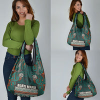 Aotearoa Iwi Ngāti Maru Taranaki Grocery Bag Maori Wharenui House Tribal Pattern LT9 - Polynesian Pride