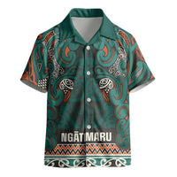 Aotearoa Iwi Ngāti Maru Taranaki Kid Hawaiian Shirt Maori Wharenui House Tribal Pattern LT9 - Polynesian Pride