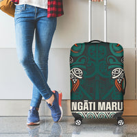 Aotearoa Iwi Ngāti Maru Taranaki Luggage Cover Maori Wharenui House Tribal Pattern LT9 - Polynesian Pride