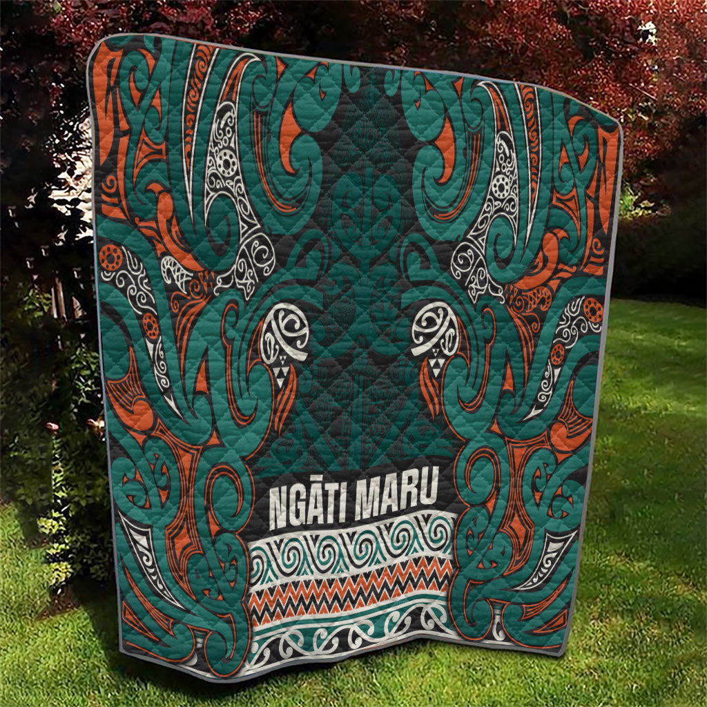 Aotearoa Iwi Ngāti Maru Taranaki Quilt Maori Wharenui House Tribal Pattern LT9 - Polynesian Pride