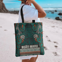 Aotearoa Iwi Ngāti Maru Taranaki Tote Bag Maori Wharenui House Tribal Pattern LT9 - Polynesian Pride