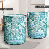 Aotearoa Iwi Ngati Paoa Laundry Basket Maori Wharenui House Tribal Pattern LT9 - Polynesian Pride