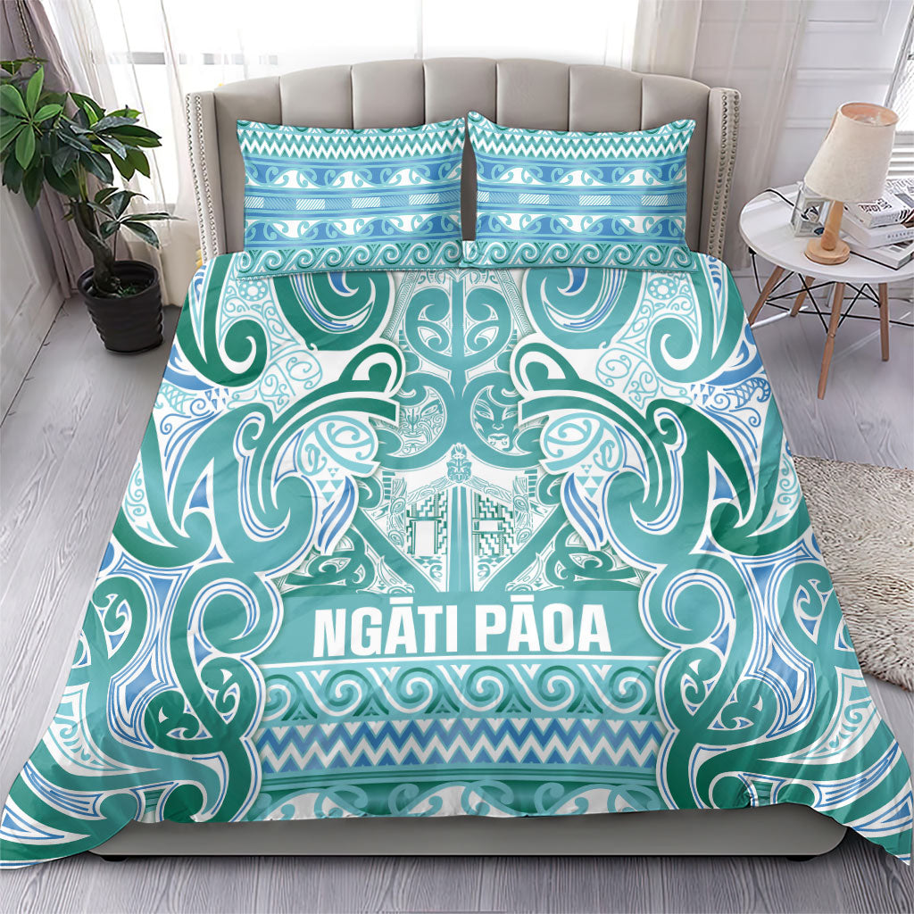 Aotearoa Iwi Ngati Paoa Bedding Set Maori Wharenui House Tribal Pattern LT9 - Polynesian Pride